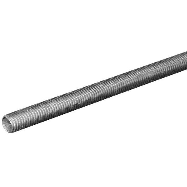 Steelworks Boltmaster Steelworks .44in. X 24in. Threaded Rod NC Zinc  11022 11022